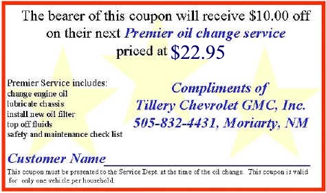 Tillery Coupon